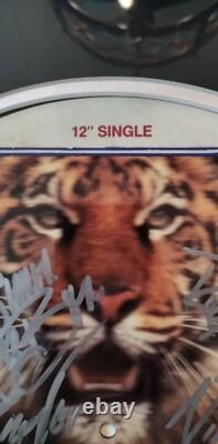 Duran Duran 12 Single Signé The Reflex Disque Image, Signé à la Main par les 5 Membres
