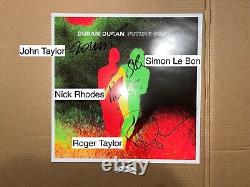 Duran Duran Signé Autographié Vinyl Record Lp Seven Et Le Tigre Ragged Rio