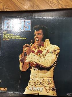 Elvis Presley Fool Soft Rock Country Album De Vinyle Rca 1973 Signé Par Elvis W Coa