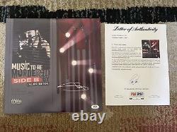 Eminem Music Sera Assassiné Side B Par Autographié Psa Vinyl Record Rare