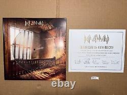 Enregistrement vinyle LP signé autographié de Def Leppard: Pyromania, Hysteria, Adrenalize