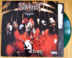 Enregistrement vinyle de Slipknot LP 1999 signé autographié Corey Taylor Beckett Témoin