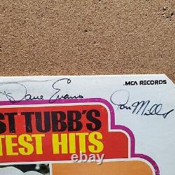 Ernest Tubb Texas Troubadors Signé Par Tout Le Groupe Des Plus Grands Succès Lp Vinyl #202