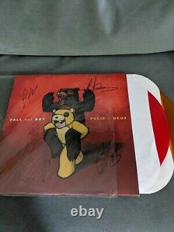 Fall Out Boy A Signé Folie A Duex Vinyle 2 Lp Set