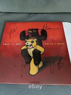 Fall Out Boy A Signé Folie A Duex Vinyle 2 Lp Set