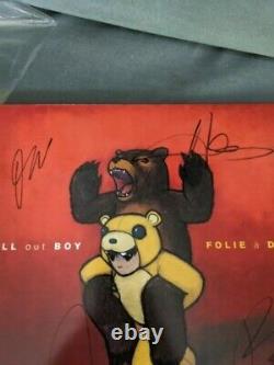 Fall Out Boy A Signé Folie A Duex Vinyle 2 Lp Set
