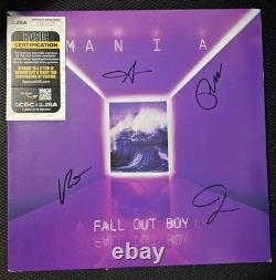Fall Out Boy Groupe Signé Autographe Mania Disque Vinyle JSA COA