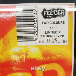 Feeder Two Colours Ltd. 7 Lp Signed Rare Framed No. 418/1000 + Autocollants Promotionnels