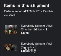 Florence & The Machine Everybody Scream 2xLP Vinyle, insert signé en édition limitée