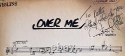 Frankie Valli signé, tableau de séance studio AFM Over Me Four Seasons RARE