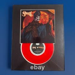 GHOST Tobias Forge Vinyle signé 7 pouces Album Hunter's Moon Disque VARIANT ROUGE
