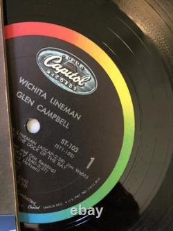 GLEN CAMPBELL Disque Vinyle LP Signé Wichita Lineman JSA COA Preuve Photo