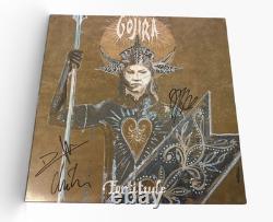GOJIRA DISQUE VINYLE FORTITUDE SIGNÉ x3 PAR JOE DUPLANTIER +2 AVEC PREUVE