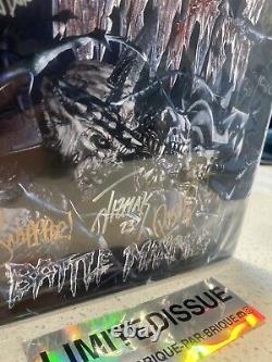 GWAR Battle Maximus 10ème édition anniversaire Vinyle LP enregistré AUTOGRAFÉ SIGNÉ