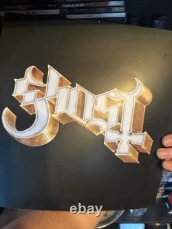 Ghost Papa Emeritus IV signé autographie avec vinyle Impera gris uni 1/500