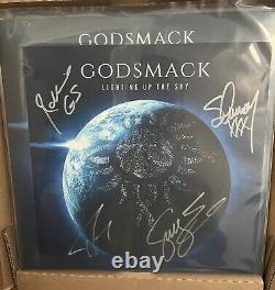 Godsmack Éclairage Du Lp De Vinyle Du Ciel Et Lithographie Signée Dans La Main Livraison Gratuite