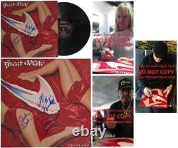 Great White signé deux fois Shy Album COA preuve exacte disque vinyle autographié