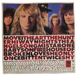 Great White signé deux fois Shy Album COA preuve exacte disque vinyle autographié