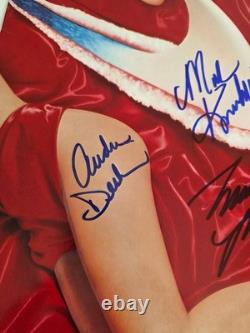 Great White signé deux fois Shy Album COA preuve exacte disque vinyle autographié
