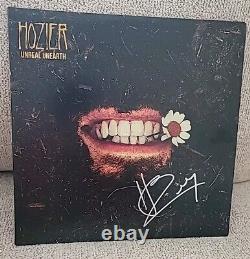 HOZIER A SIGNÉ UN VINYLE LP D'ALBUM DE DISQUE NON DÉCOUVERT IRRÉEL PSA/DNA Certifié Authentique