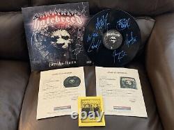 Hatebreed Pour les LIONS Signé par le groupe entier Vinyle LP Enregistrement Autographié LOA