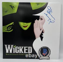 Idina Menzel a signé un album vinyle enregistré autographié Lp Broadway Beckett Bas Coa.