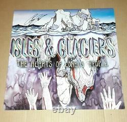 Îles Et Glaciers - Les Coeurs Des Gens Solitaires Vinyle Blanc Signé Par Craigowens