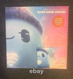 Inscription de Liam Payne sur un insert et un disque vinyle Sunshine