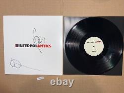 Interpol signé disque vinyle LP Autographié Antics Paul Banks Daniel Kessler