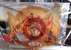 Iron Maiden Le Trooper Emip 5397 Picture Vinyle Signée Par Nicko Mcbrain