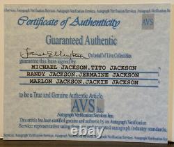 Jacksons Triumph Vinyl Lp Record Signé Par Michael Jackson & 5 Jacksons Coa