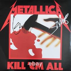 James Hetfield Lars Ulrich Vinyle Kill Em All Signé Autographié Metallica