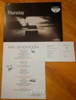 Jeudi Waiting Fulp Devolucion Vinyl Signé Setlist/art Card Limited /300 Nouveau