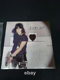 Joan Jett Signé Autographe Bad Reputation Album Disque Vinyle Blackheart Enregistrement