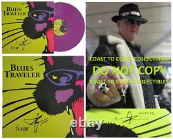 John Popper signé Blues Traveler Four album COA preuve disque vinyle autographié