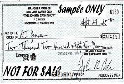 Johnny Cash Autographié 7in Vinyl Blistered