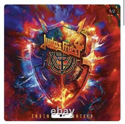 Judas Priest LP signé Autographe Vinyle Violet Invincible Record Halford Prévente