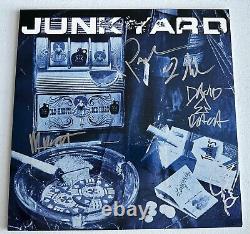 Junkyard Old Habits Die Disque De Vinyle Dur Utilisé W7427a Autographed