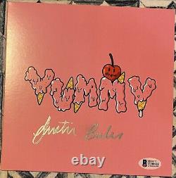 Justin Bieber A Signé Yummy 7 Vinyl Record Sleeve Beckett Coa. Livré Avec Du Vinyle