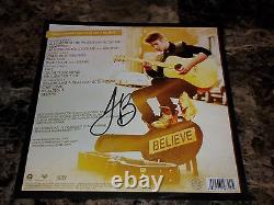 Justin Bieber Signé À La Main Believe Limited Edition Tour Double Vinyle Record 1000