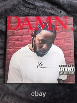 KENDRICK LAMAR ALBUM VINYLE D'AUTOGRAPH SIGNÉ ROUGE 2xLP DAMN TRÈS RARE