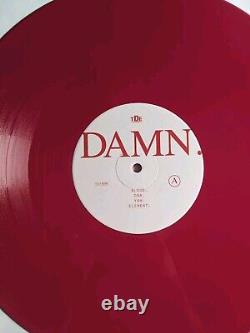 KENDRICK LAMAR ALBUM VINYLE D'AUTOGRAPH SIGNÉ ROUGE 2xLP DAMN TRÈS RARE