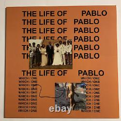 Kanye West A Signé Vinyl Beckett Coa The Life Of Pablo Tlop Album Record Bas