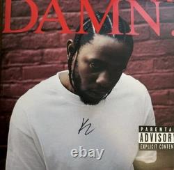 Kendrick Lamar DAMN. Vinyle Signé Couverture de Disque Autographiée