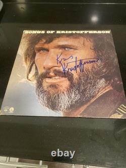 Kris Kristofferson Chansons de Kristofferson VINYLE SIGNÉ ! Columbia LP