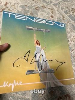 Kylie Minogue Signé Tension II 12 LP Album Vinyle Coloré Transparent Autographe RARE