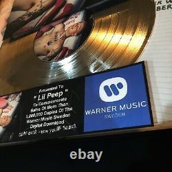 LIL Peep (venez Quand Vous Êtes Sober) CD Lp Record Vinyl Autographié Signé