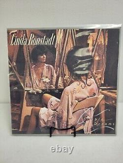 LINDA RONSTADT signé Simple Dreams LP ELEKTRA RECORDS 1977 avec COA