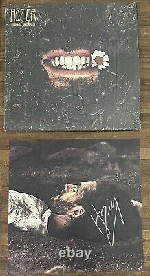 LP Album vinyle Hozier 'Unreal Unearth' autographié neuf.