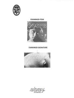 L'album Début des Doors signé par les 4 : Morrison, Manzarek, Krieger, Densmore